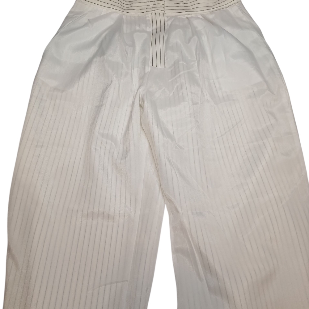 Forever 21 White Pinstripe Wide-Leg Pants – Size XL – NWT - Picture 9 of 13
